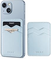 Vista 14 de VULKIT Soporte adhesivo para tarjetas Compatible con iPhone, cartera de cuero para teléfono celular, estuche para tarjetas de crédito, adhesivo