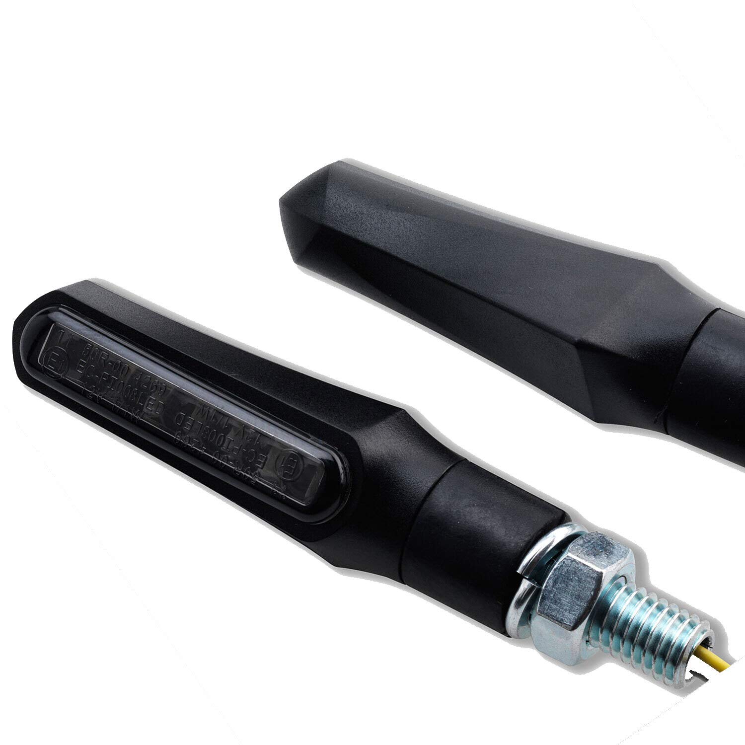 4x Motorrad LED Blinker Bullet vorn hinten e-geprüft Motorradblinker 2 Paar rund