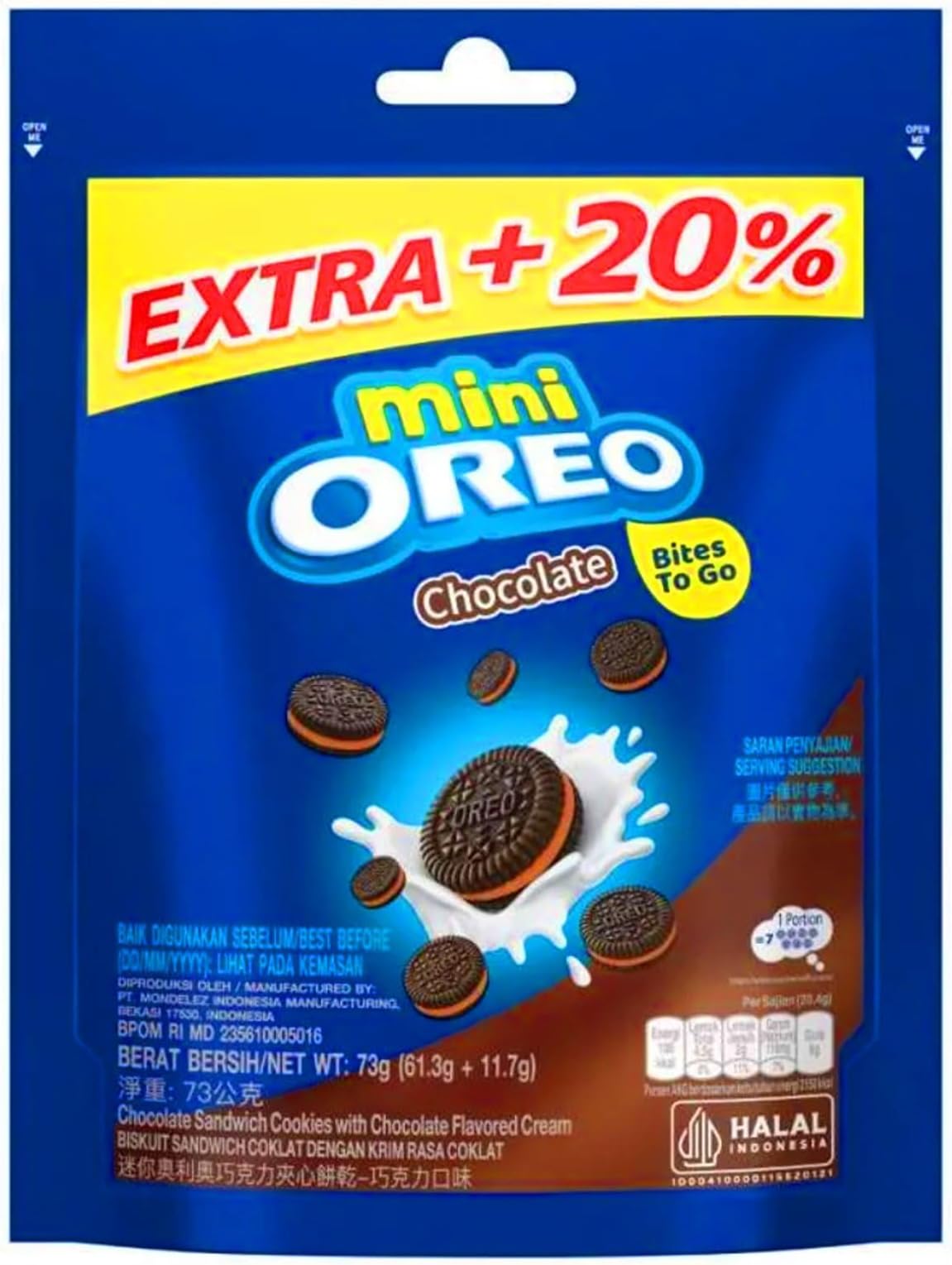 Mini Cream Biscuit - Chocolate Flavoured, 67g Cup