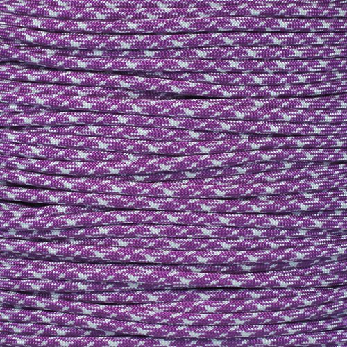 PARACORD PLANET 10 20 25 50 100 Foot Hanks and 250 1000 Foot Spools of Parachute 550 Cord Type III 7 Strand Paracord (UV Camo 20 Feet)