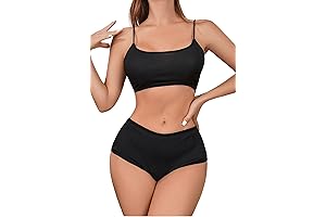 Women's Black Bra and Panty Set: A Sultry and Comfortable Embrace