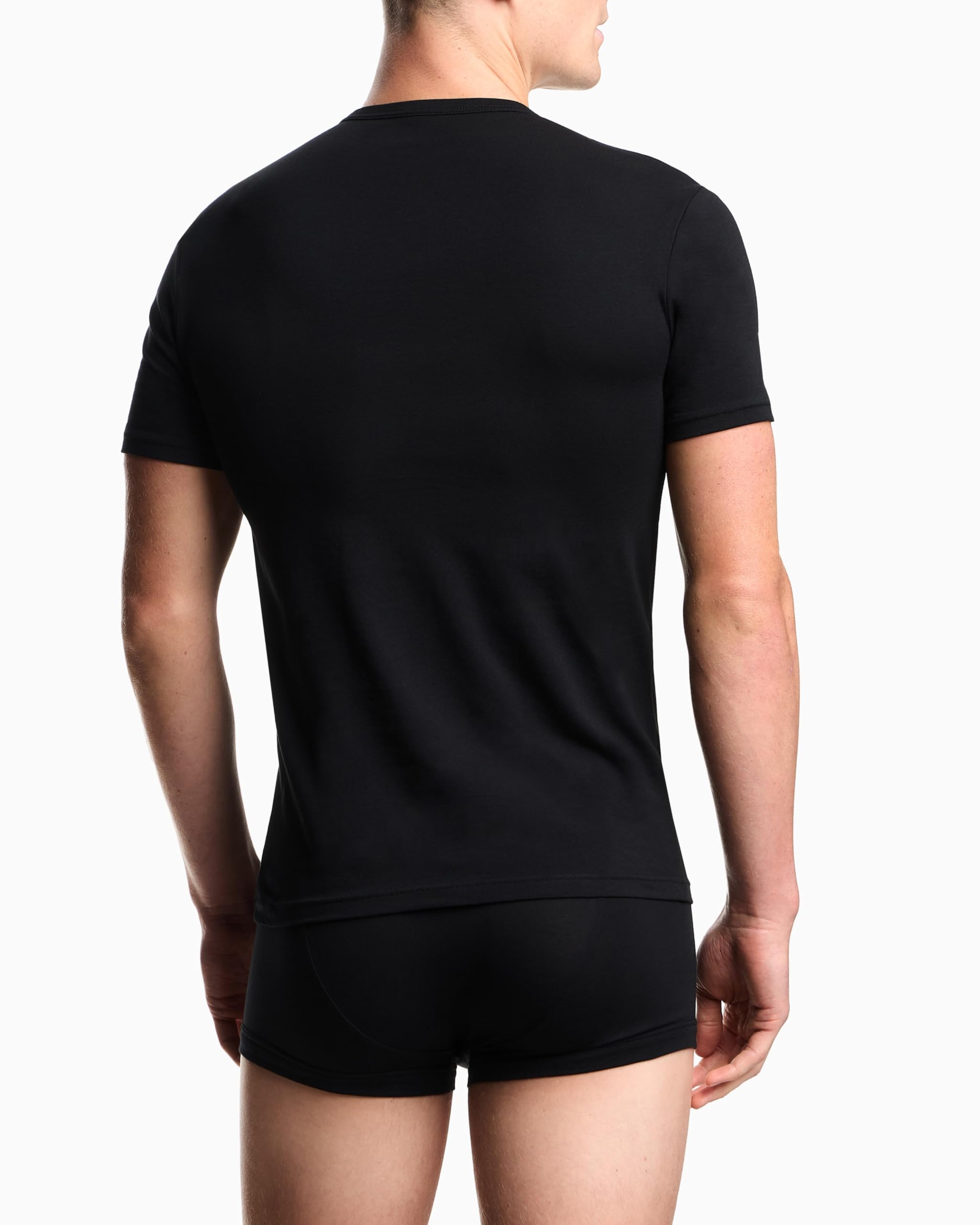 Emporio Armani Bold Monogram 2-Pack T-Shirt Confezione da 2 Magliette Girocollo Uomo (Pacco da 2)