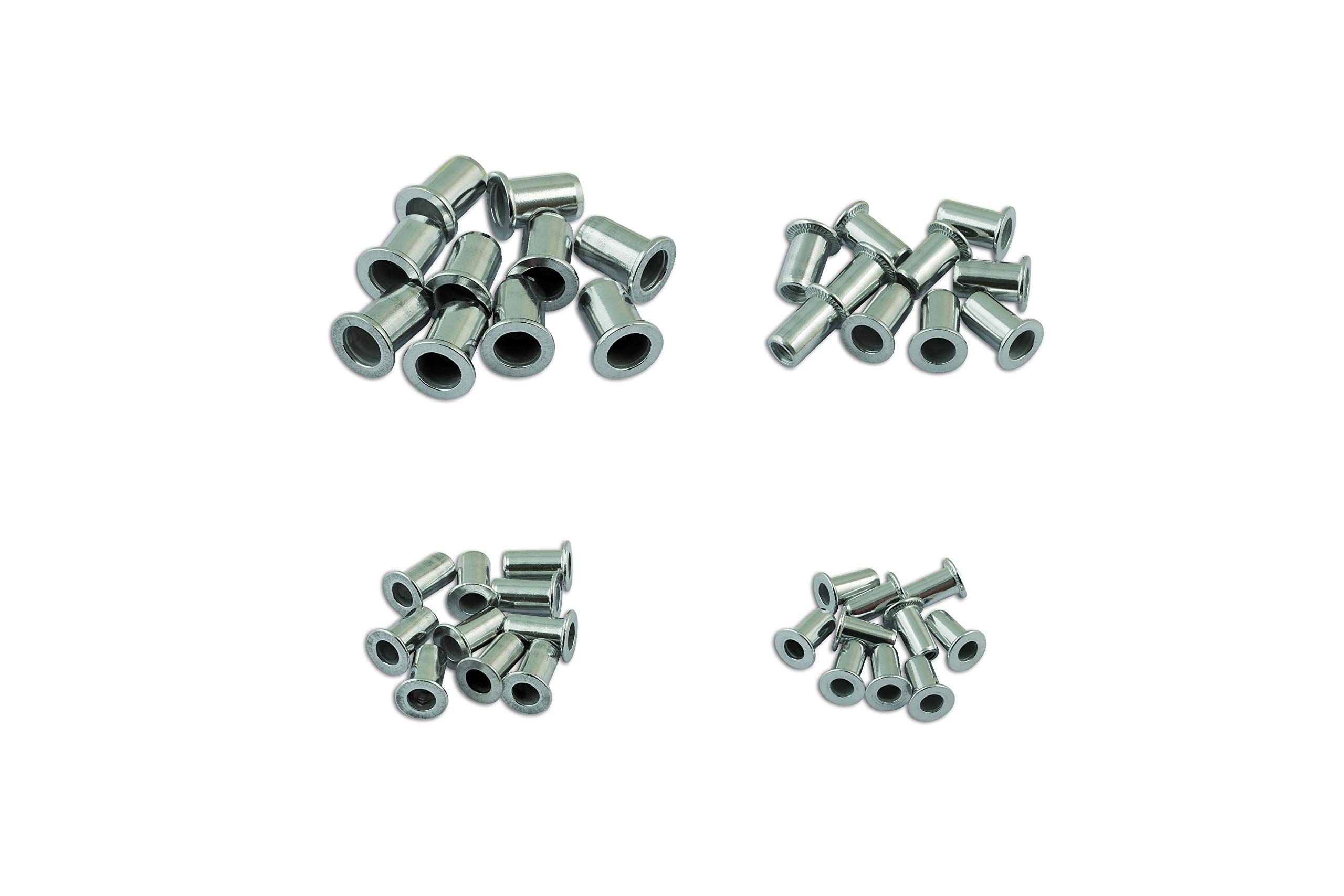 Laser Tools Consumables 5869 - Aluminium Nut Rivet Set - 40pcs M3 M4 M5 M6