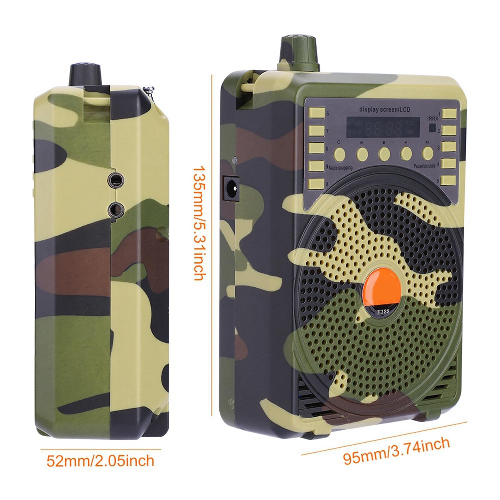 Llamador de Pájaros Electrónico, Altavoz MP3, Kit Control Remoto Portátil