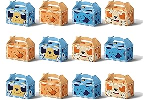 UJCHVhn 12pcs Bluey Party Favor Boxes Candy Boxes Gift Boxes Goodie Bags...