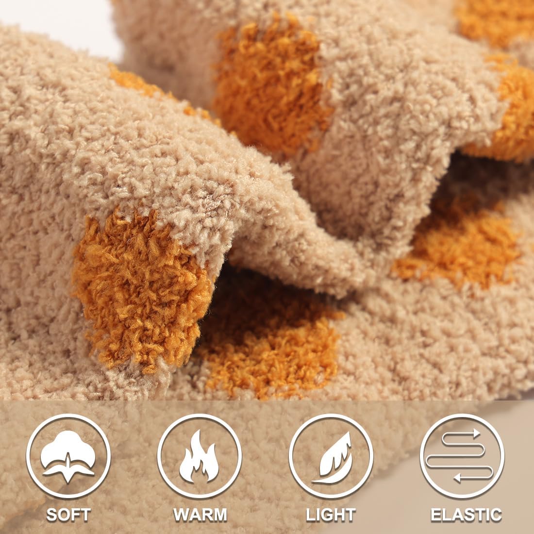 Cozy Colorful Crew Socks for Warm Winter Comfort