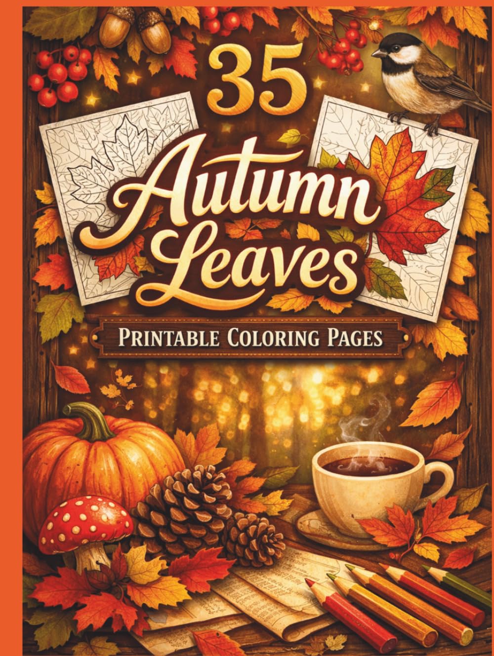 Autumn Leaves Coloring Book for Adults: Cozy Fall Foliage, Botanical Designs & Relaxing Nature Scenes: Stress Relief Coloring Pages with Intricate ... Edition) (The Calming Seasons Collection)