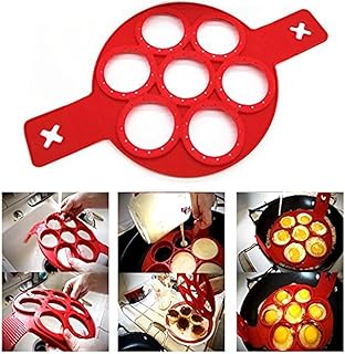 Silicone Pancake Molds Silicone Boulangerie Lave-vaisselle 7 cercles, propre, sain, facile à laver