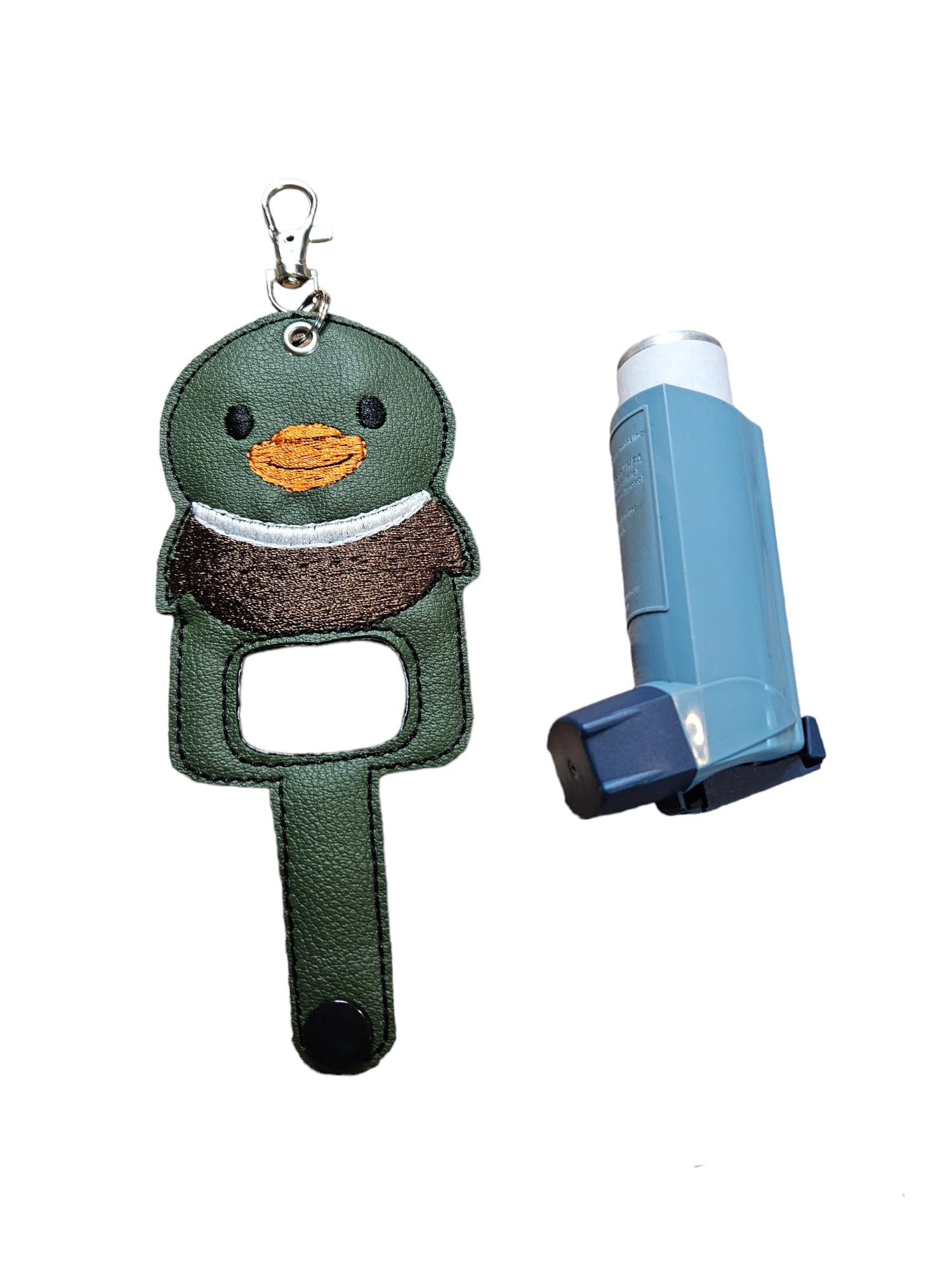 Bow Wow Pet WearMallard Duck Inhaler Holder Key chain Key Fob
