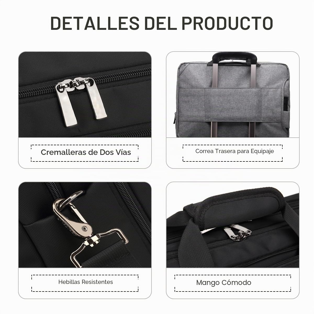 SONARIN Convertible Mochila Portátil,Multifuncional Hombre Mochila de Trabajo Bolso de Hombro Maletín,Impermeable Mochilas Ordenador 17,3 Pulgadas Mochilas de Viaje Bolsa Casual(Negro)