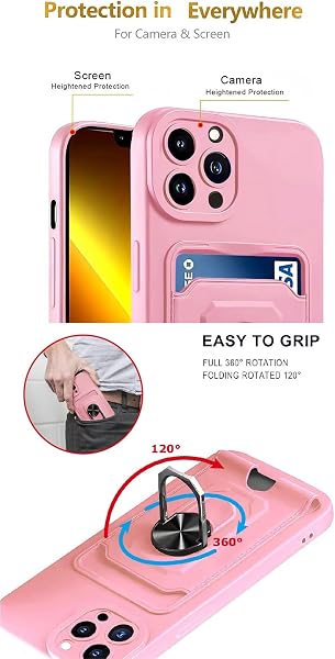 Aithne Cover Compatibile con Samsung Galaxy S21 Ultra, Slot Schede, 360°Magnetica Anello Supporto [Protezione Fotocamera] Cordino Collana Necklace Silicone Case - Porpora - 5