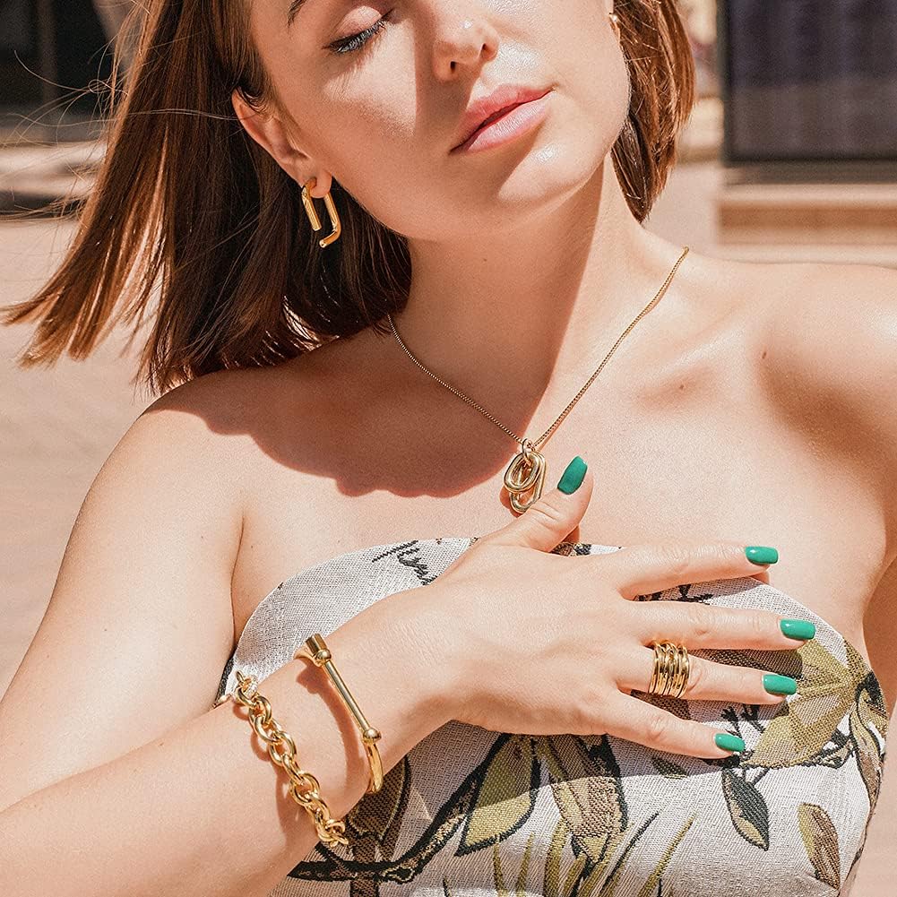 CIUNOFOR 13.7MM Cross Ring Enhancers for Women Statement Engagement Ring for Men and Unisex adults Silver Gold Rose Gold Plated Ring Customized Personalized - Image 7