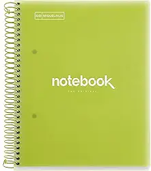 Miquelrius 46106 - Notebook A5 120 grade 90 gramas de arquivo de polipropileno