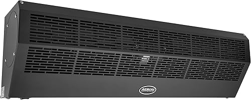 DuraSteel Ventilador de cortina de aire montado en la pared, puerta de aire oscura de 36 pulgadas, ventilador comercial de superpotencia para