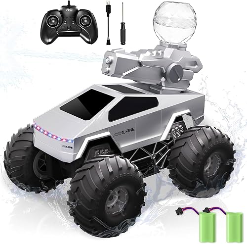 Auto de control remoto anfibio, camión monstruo 116, juguetes para niños a control remoto, camiones RC impermeables de 2.4 GHz, auto RC todoterreno