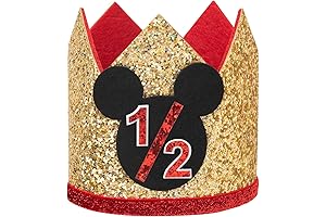 CHuangQi 1/2 Birthday Boy Glitter Hat: Celebrate Your Little Star's Milestones