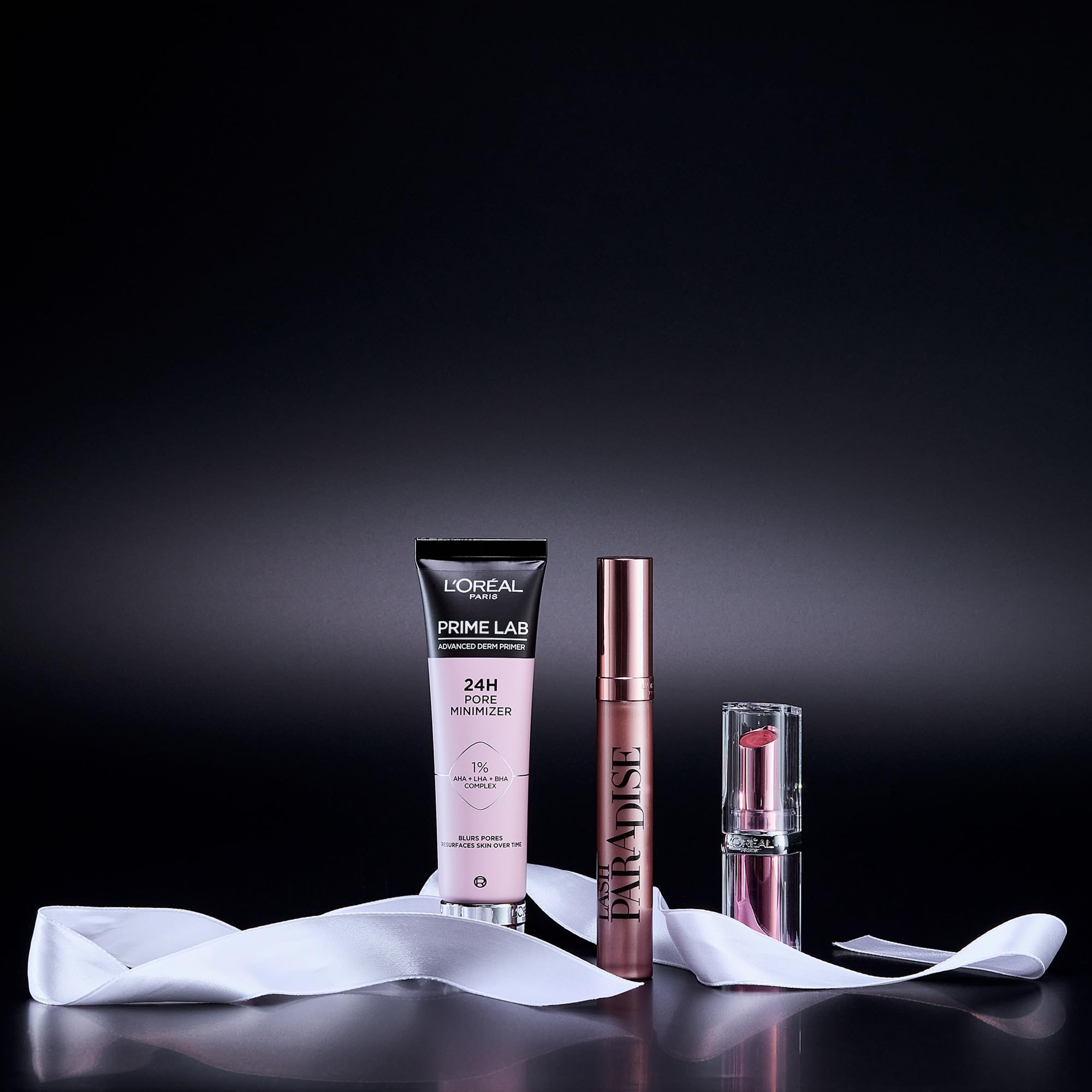 L'Oréal Paris Fresh Face Primer, Lipstick & Mascara Trio Gift Set Prime Lab 24H Pore Minimiser Primer - Image 3