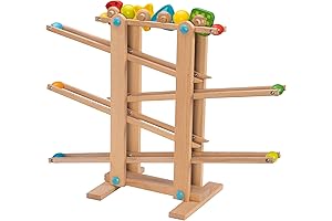 Zig Zag Racetrack: A Back-and-Forth Ball Track for Toddlers