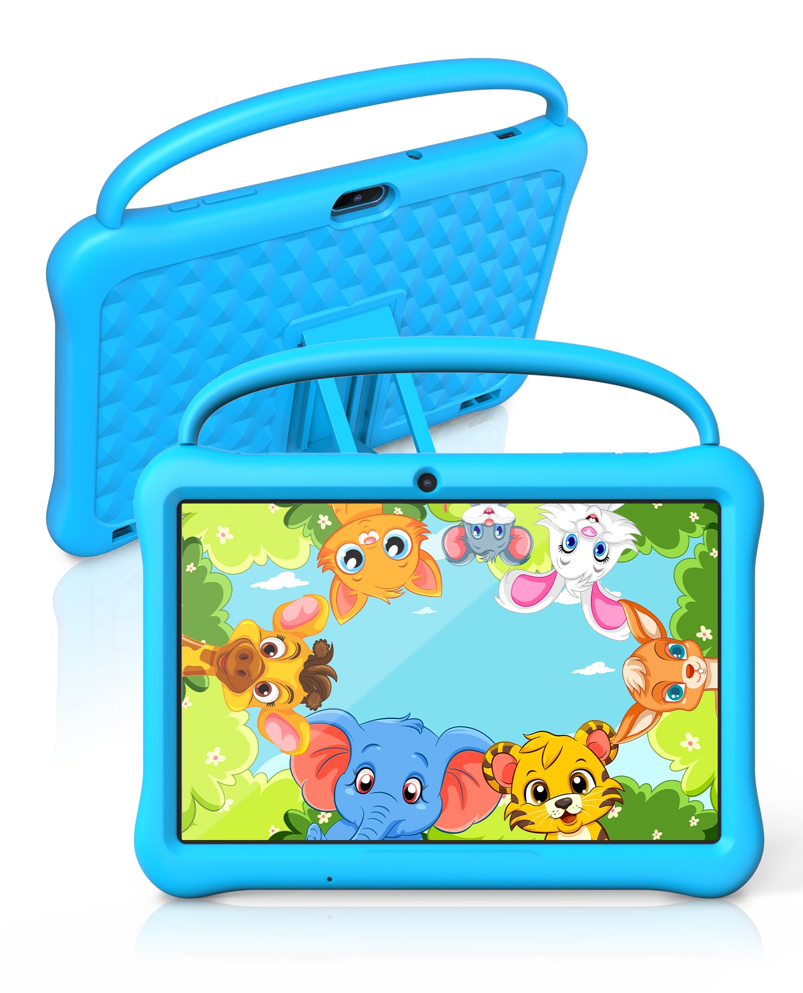 BAKEN Kids 10 Android13 キッズタブレット、キッズスペース、YouTube Kids対応、落下防止超軽量EVAケース搭載、10インチWi-Fiモデル、6GB RAM 64GB 1TB拡張、5G WiFi 6、6000mAhバッテリー（青）