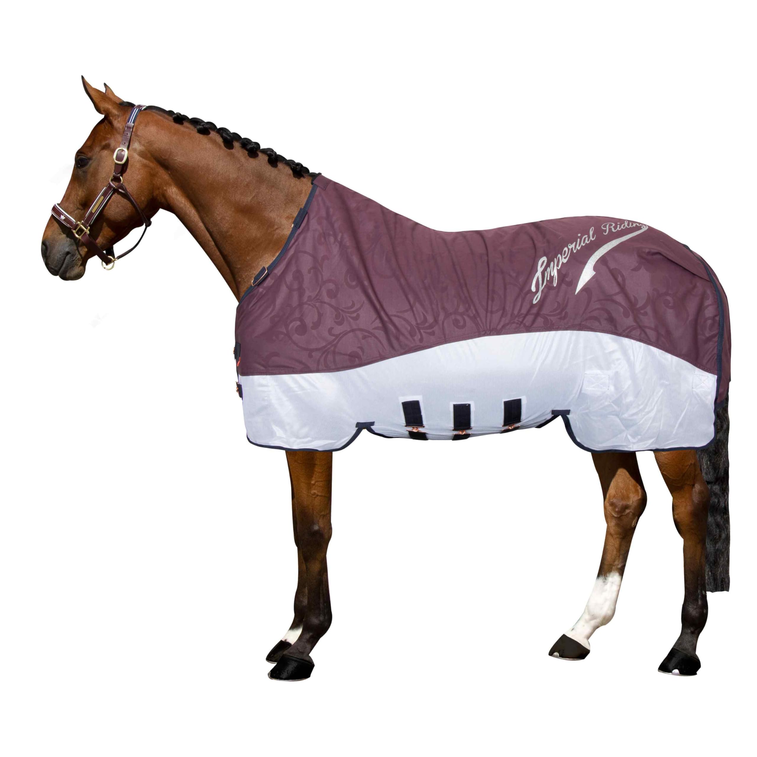 Imperial Riding IRHSuper-Dry Rain and Fly Blanket, Bordeaux, 175