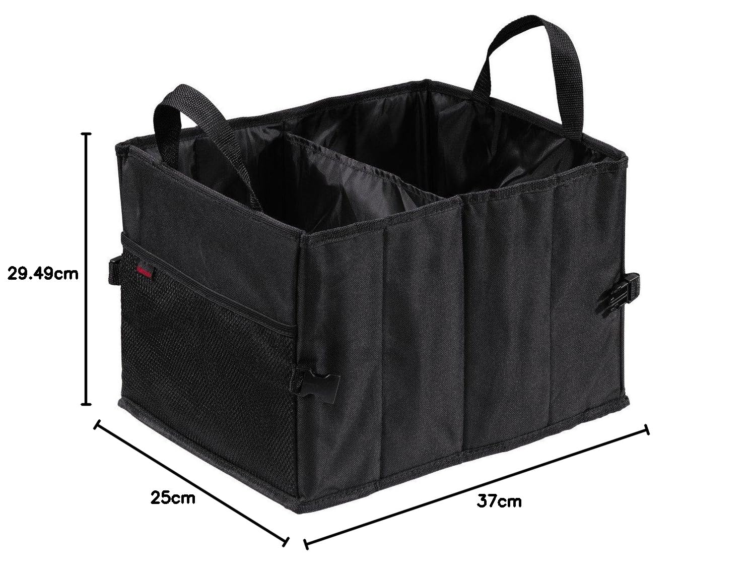 Hama Organizer do bagażnika, torba na zakupy (rozmiar S, nylon, 31 x 40 x 26 cm) czarny