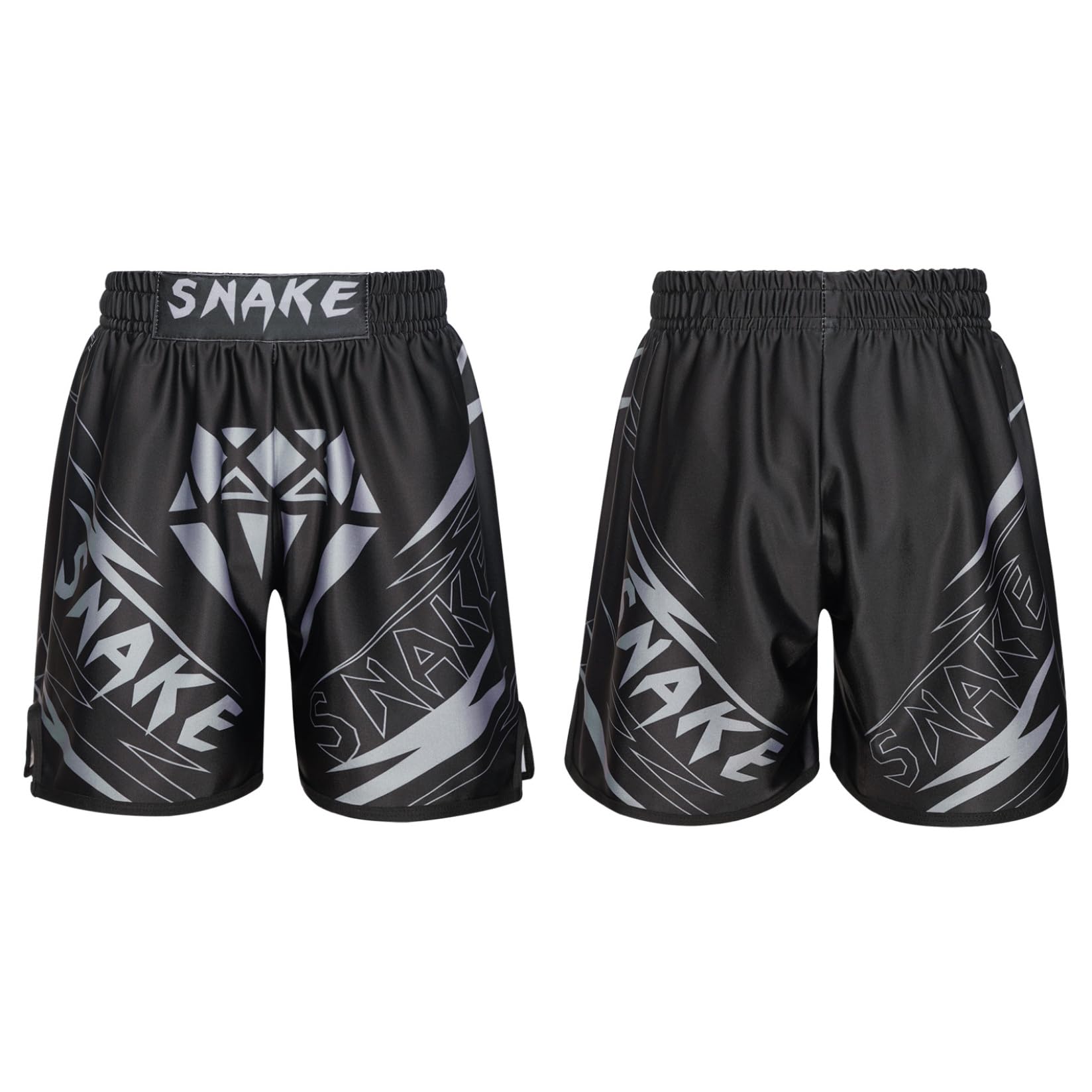Runhomal - Pantalones cortos de boxeo para niño, MMA Kic-Boxing Fitness Training Fight cortos de deporte kick boxeo, entrenamiento Grappling Muay Thai Combat 3-16 años