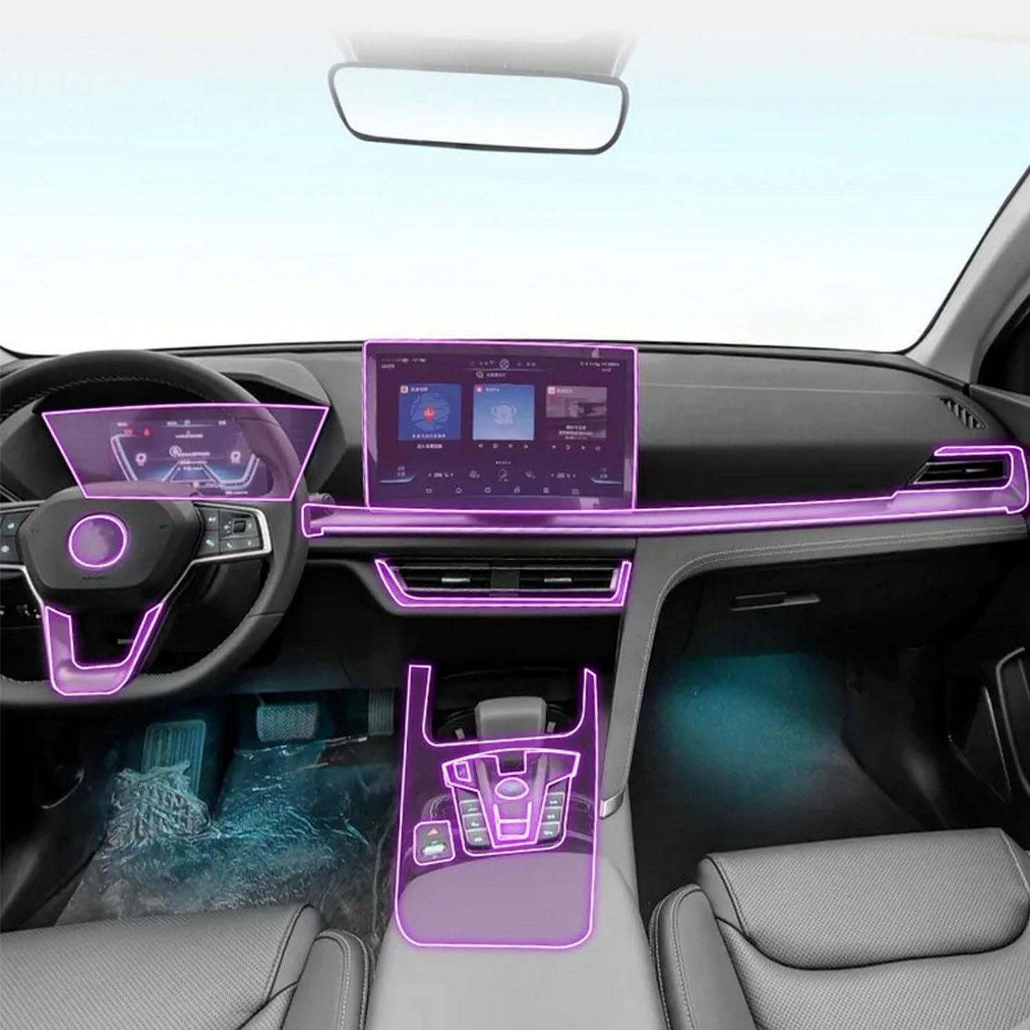 Film de protection écran GPS BYD Song Pro pour stopper les traces de doigts sur la console tactile