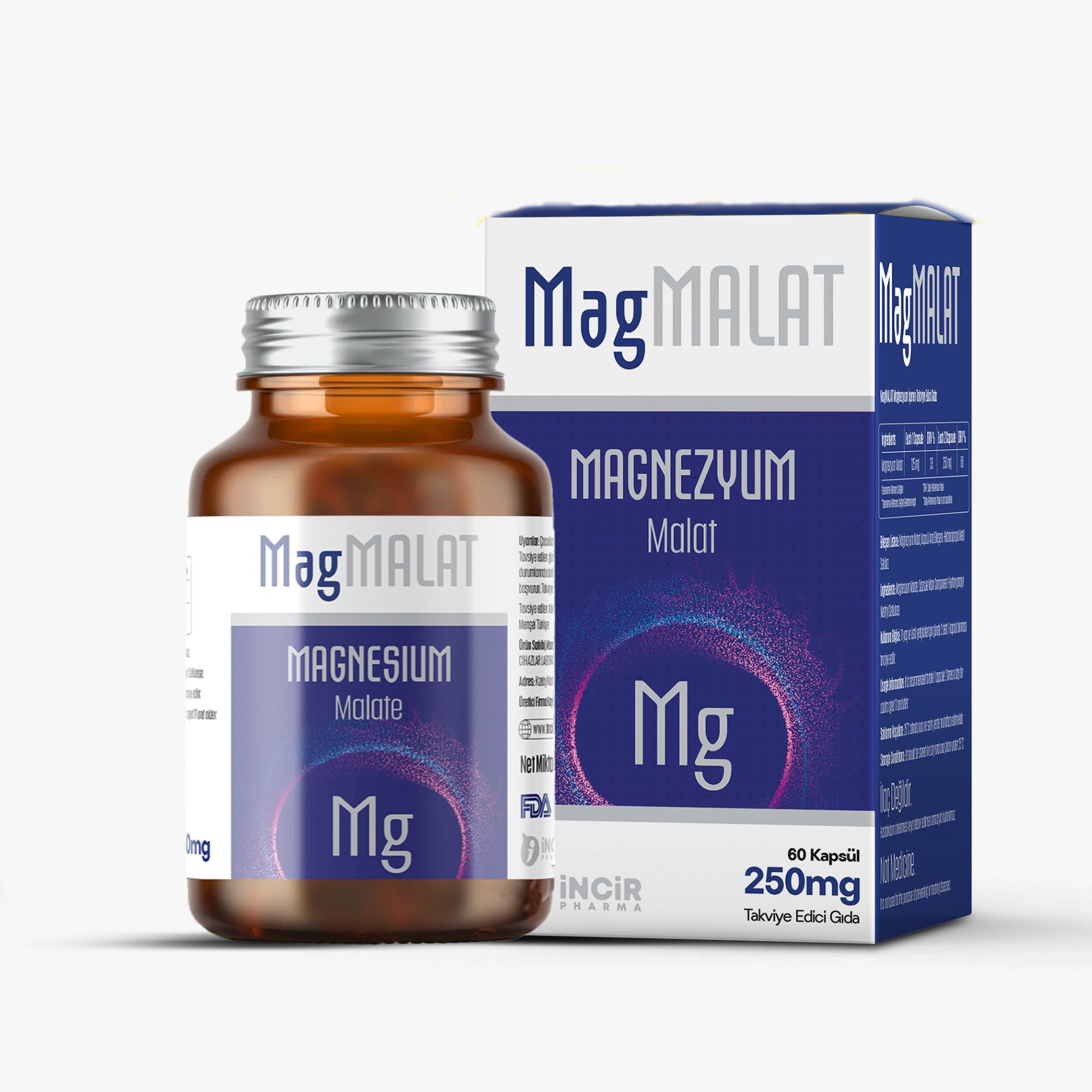MagMalat Magnezyum 60 Kapsül