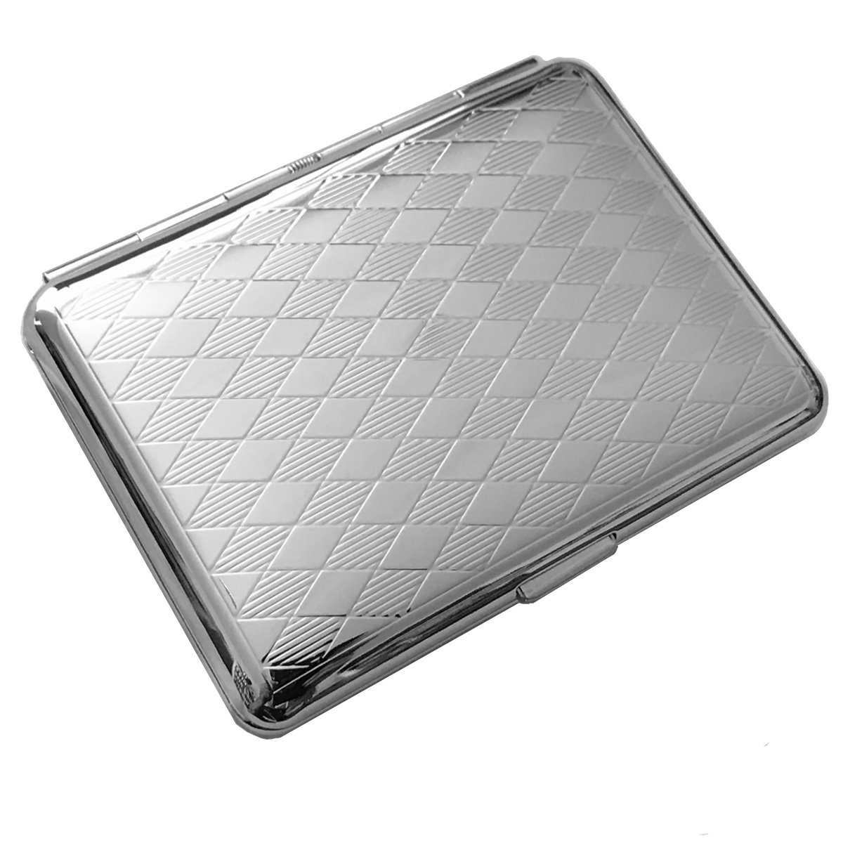 Zigarettenetui Frankfurt – Edel Versilbert (Silver Plated) – Doppelseitig – 6,5x9,5 cm – Premium Design & Verarbeitung