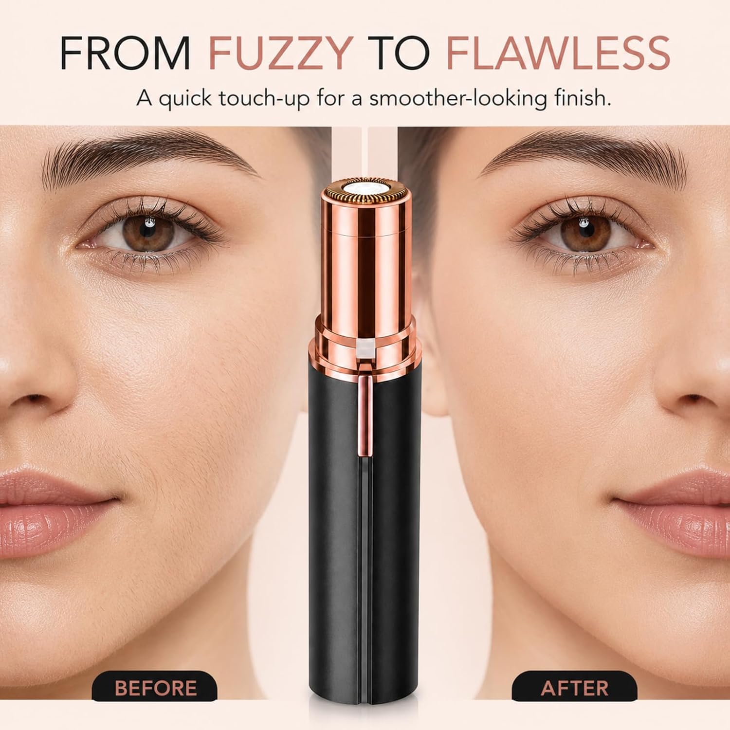 Flawless Facial Hair Remover for Women,with 2 x Replacement Heads