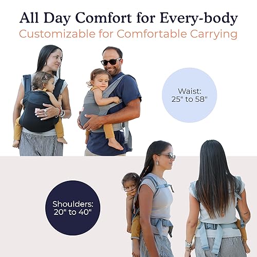 Miniatura 6 de Beco Fly Ultralite - Portabebés y portabebés para niños pequeños, compacto, plegable y ligero, con bolsa de transporte, transporte delantero y