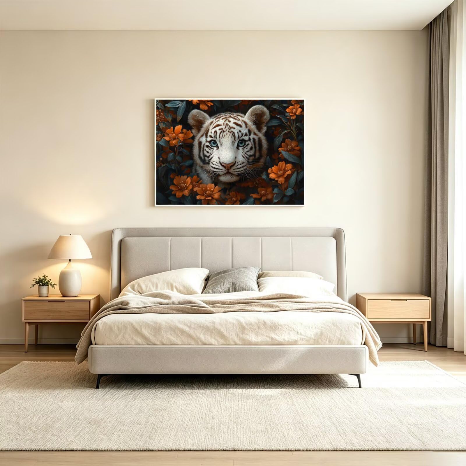 1500 sztuk puzzli dla dorosłych, gry rodzinne, kwiat tygrysa, n-376