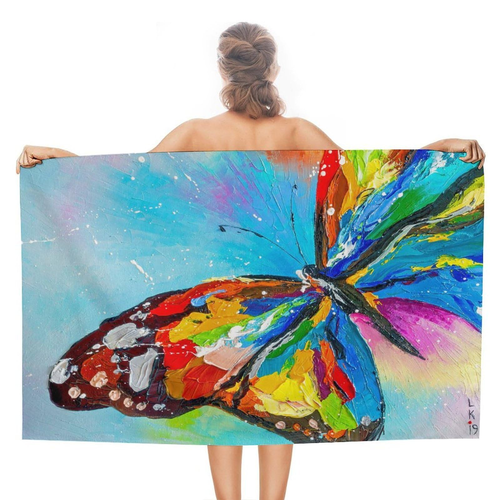 Serviette de plage pour piscine, hôtel et voyages sportifs 130x80