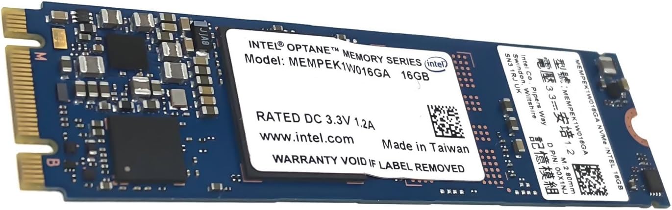 Intel Optane Memory Module 16GB M.2 80mm PCIe 3.0 20nm 3D Xpoint MEMPEK1W016GA
