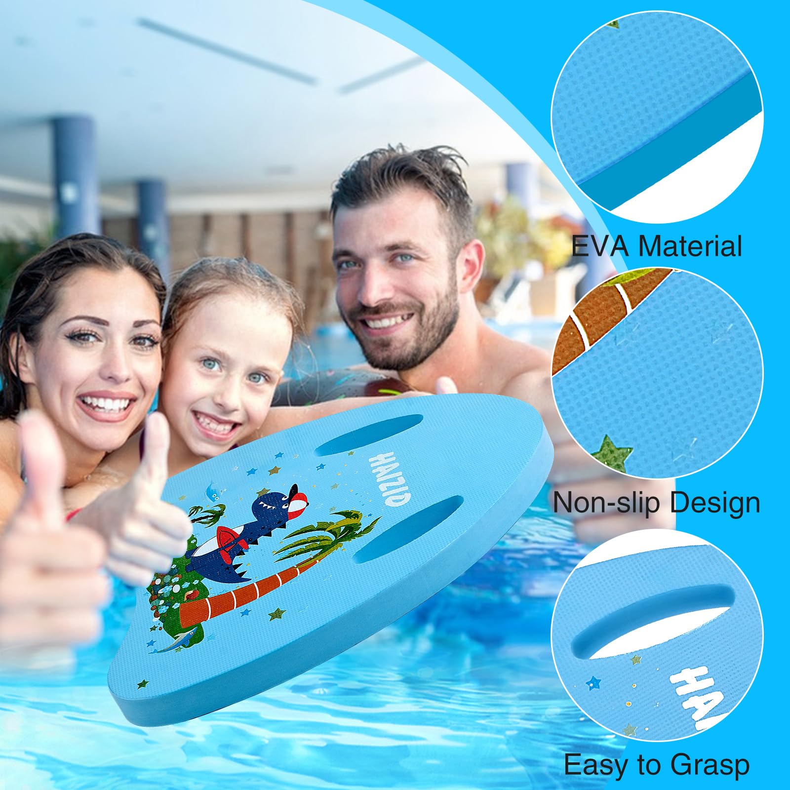 Tavoletta Da Nuoto In Schiuma EVA - 4 Pezzi Colorati Per Allenamento E Apprendimento - Foto 2