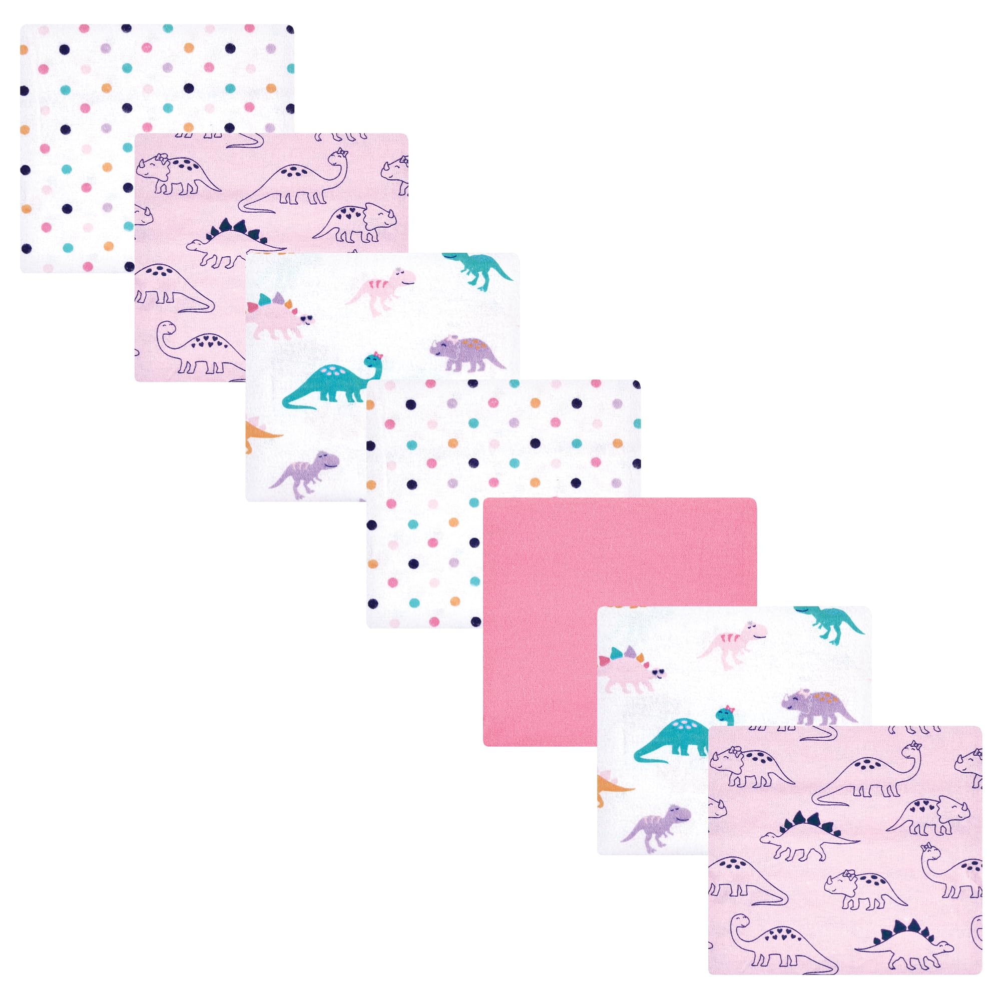 Luvable Friends Little Treasure Flannel Receiving Blankets 7pk
