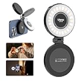 Magnetic Selfie Light, LED Fill Light Compatible with Magsafe, LED Selfie Ring Light Included Sticky Ring for Phones, for Selfies/Photography/TikTok/Zoom Calls/Video Conference Color Black