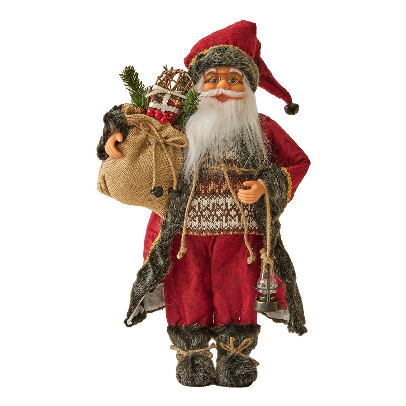 Statuetta di Babbo Natale, bambola, decorazioni festive per lo splendore delle feste, decorazioni di Babbo Natale, ecc., statuetta, per la casa, centrotavola natalizio, artigianato