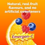 Emergen-C Poudre De Vitamine C Supplément, Mélange À Boire Avec Électrolytes, Immunité Plus, Sureau, 18 Sachets