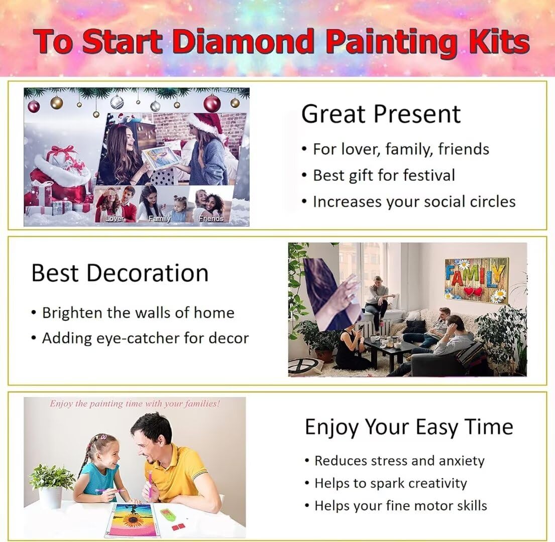 Zestaw do malowania diamentami 5D DIY, kolorowy kot diamentowe rękodzieło artystyczne zestawy malarskie, pełne wiercenie kryształ górski mozaika diamentowa sztuka dla dzieci, dla dorosłych, dzieci,