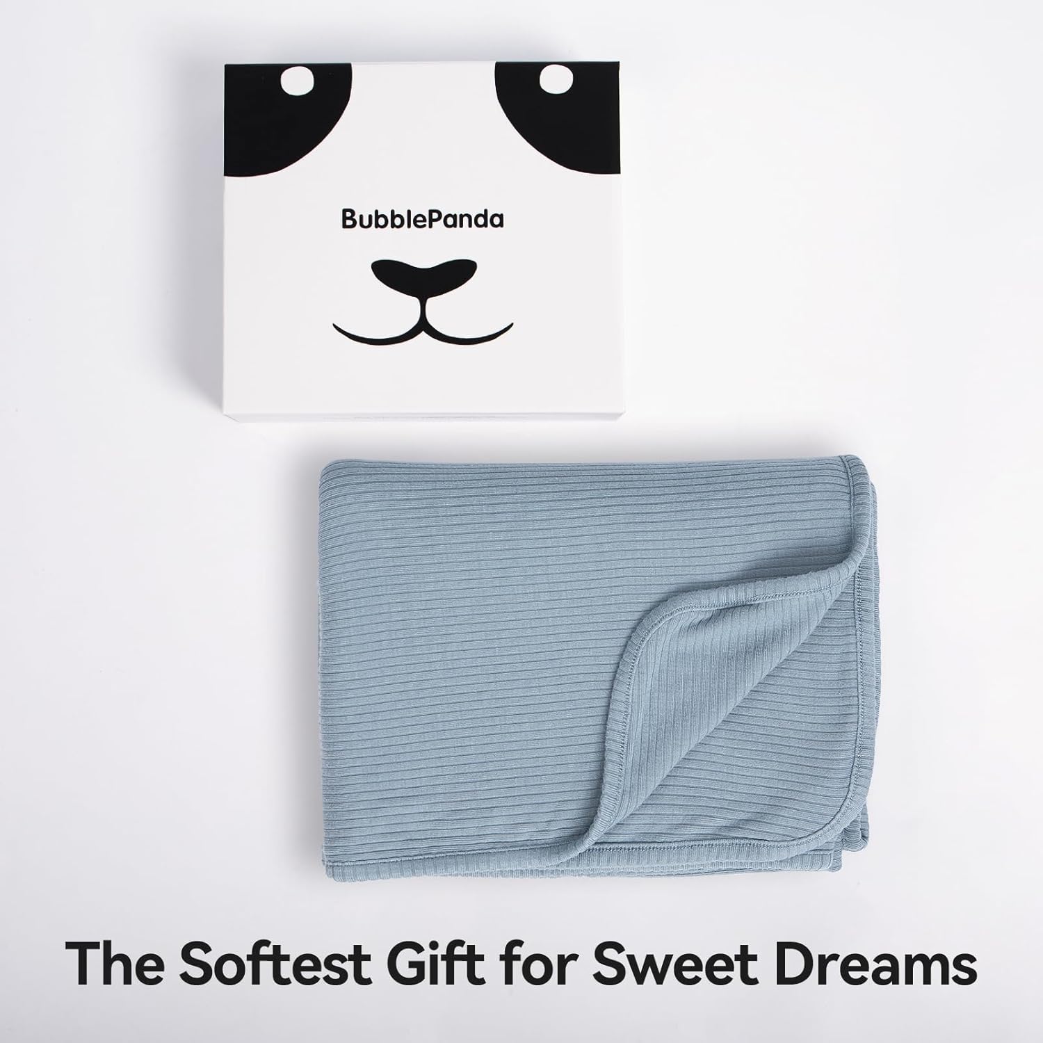 BubblePanda Ultra-Soft Rayon Made from Bamboo Baby Blanket - 30x40 Inches Double-Layer Swaddle Blanket, Breathable & Hypoallergenic, Lightweight Nursing Cover, Stroller Blanket for Infants & Toddlers