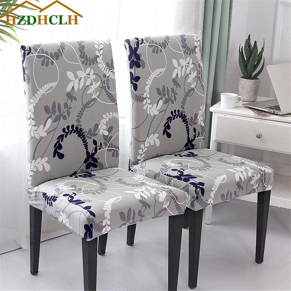 Best Quality 🔥 Dining Room Chair Covers 6 Pack,Stretch Chair Slipcovers for Dining Room/Living Room/Party/Wedding/Office/Kitchen ,Washable Spandex Chair Covers Protector Set of 6 (Style5)