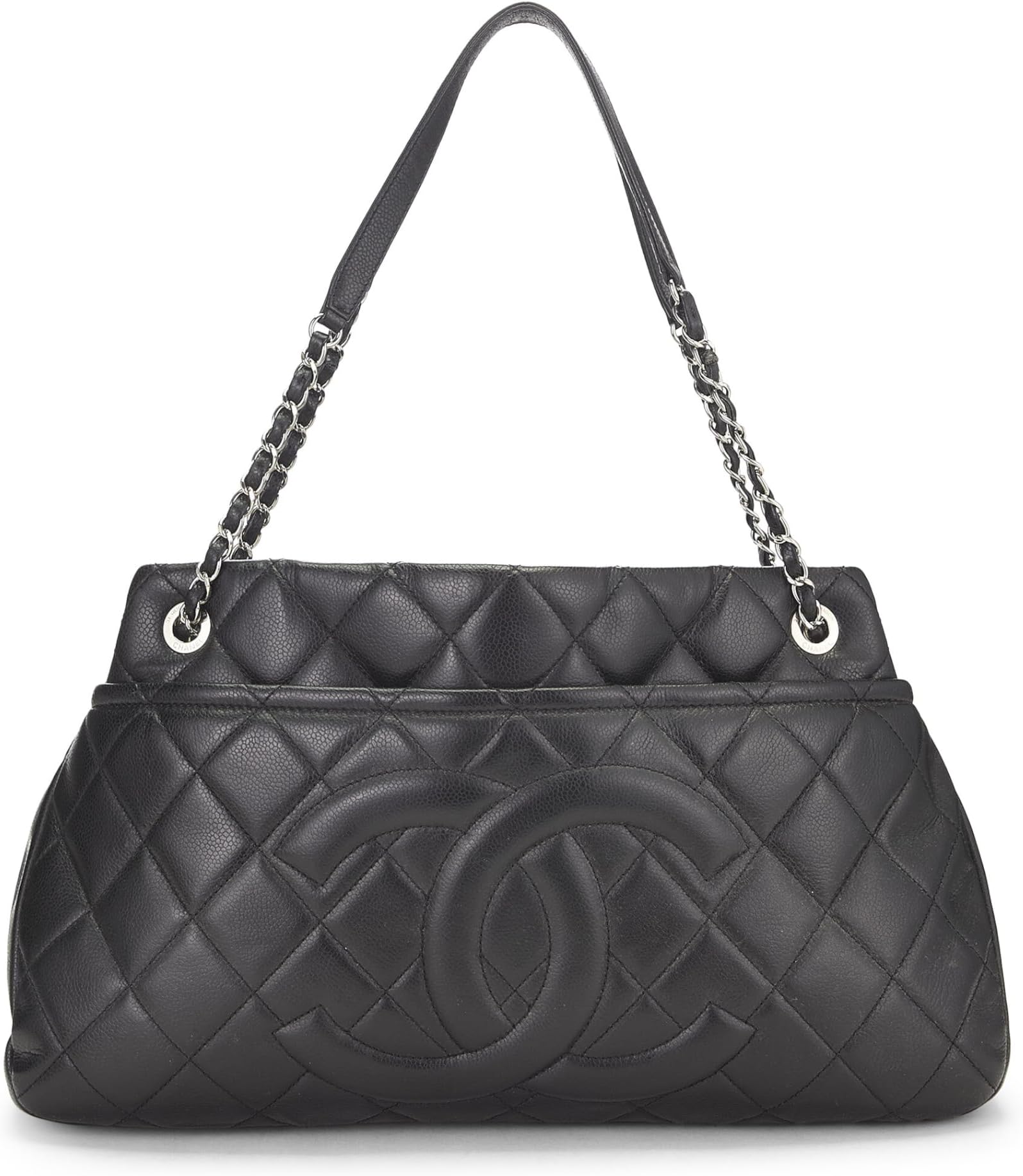 CHANELPre-Loved Black Caviar Timeless 'CC' Tote Medium, Black