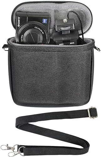 co2CREA Funda de viaje rígida de repuesto para cámara fotográfica digital Sony Cyber-shot DSC-RX100 III IV V VI y agarre de cámara Vct