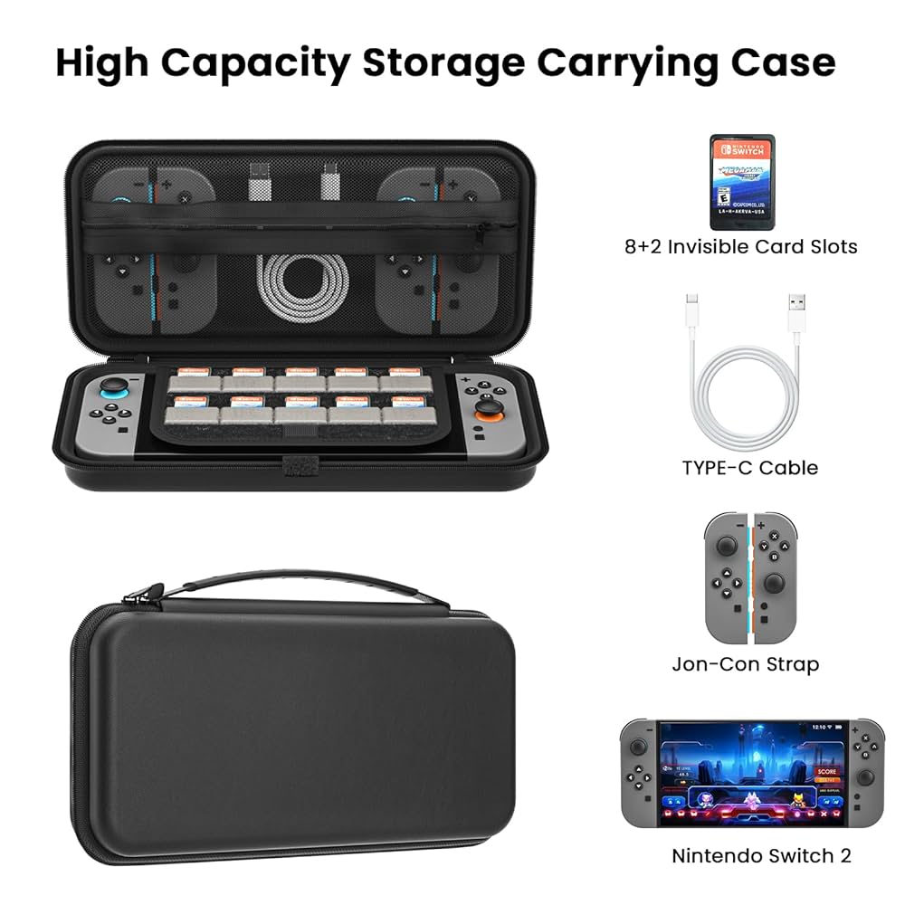 Amazon.com: Vsmzedg Switch 2 Carrying Case compatible with