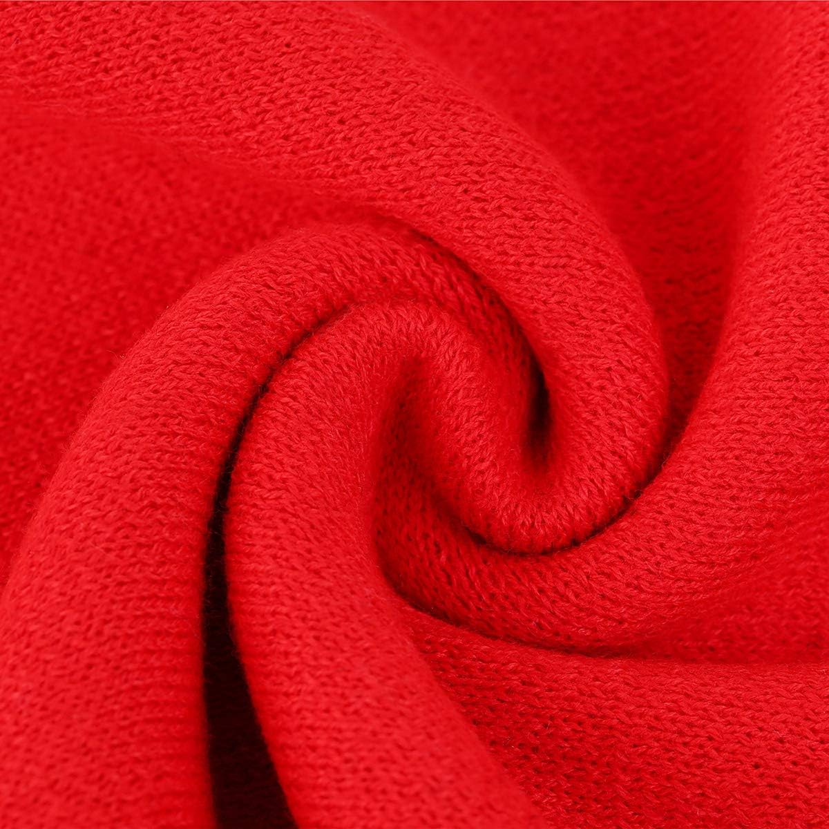 Men's Long Thick Soft Warm Knit Cotton Cashmere Feel Scarves for Winter Spring Unisex - Image 3