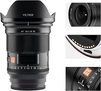 Amazon.co.jp: Viltrox AF 16mmF1.8 単焦点レンズ ソニー用 Eマウント