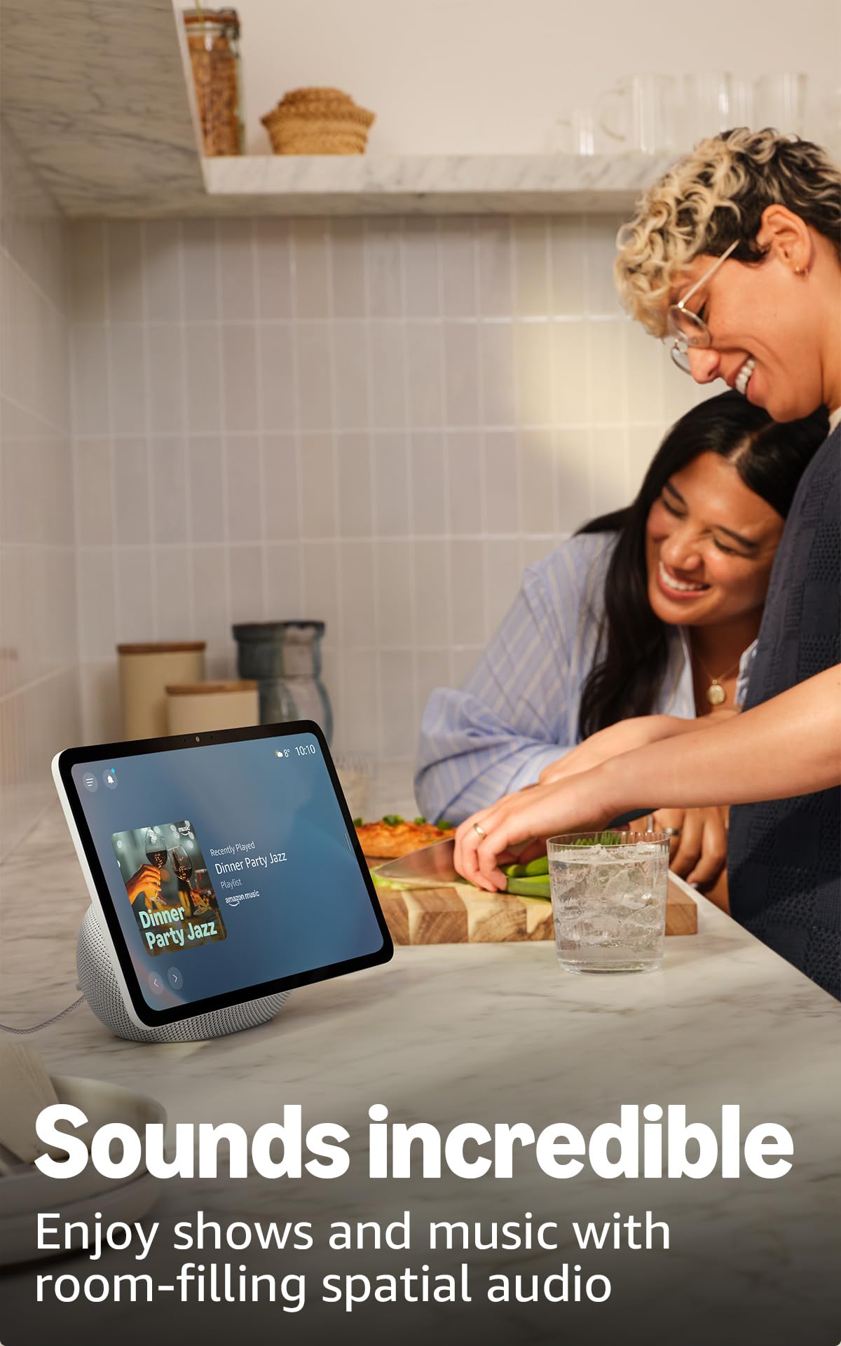 Amazon Echo Show 11 (newest gen), Vibrant Full-HD 11" display with more viewing area, spatial audio, Graphite, with Alexa+ Early Access — view 3