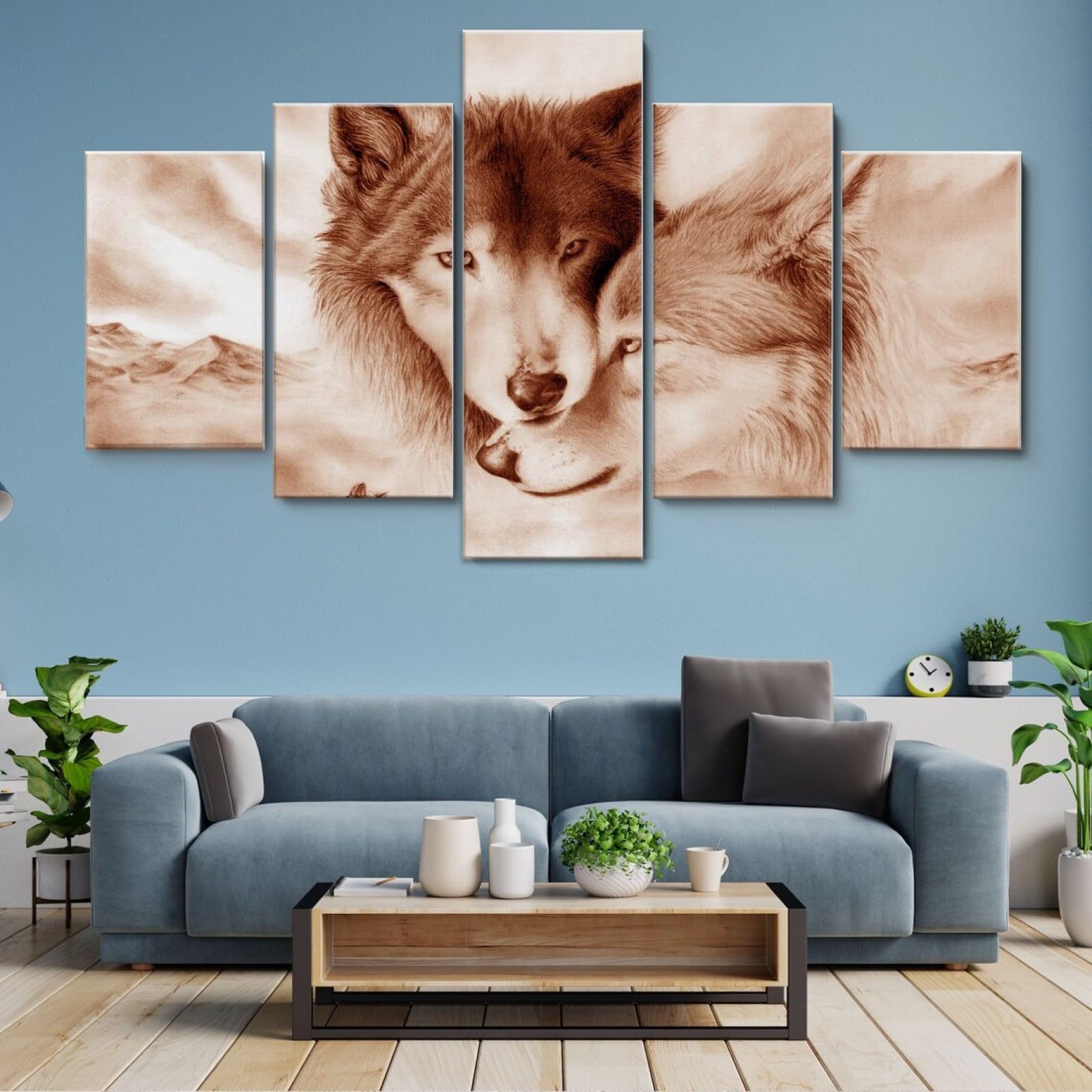 WWNMJ Bilder Vlies Leinwandbild 5 TLG Kunstdruck Modern Wandbilder XXL Wanddekor