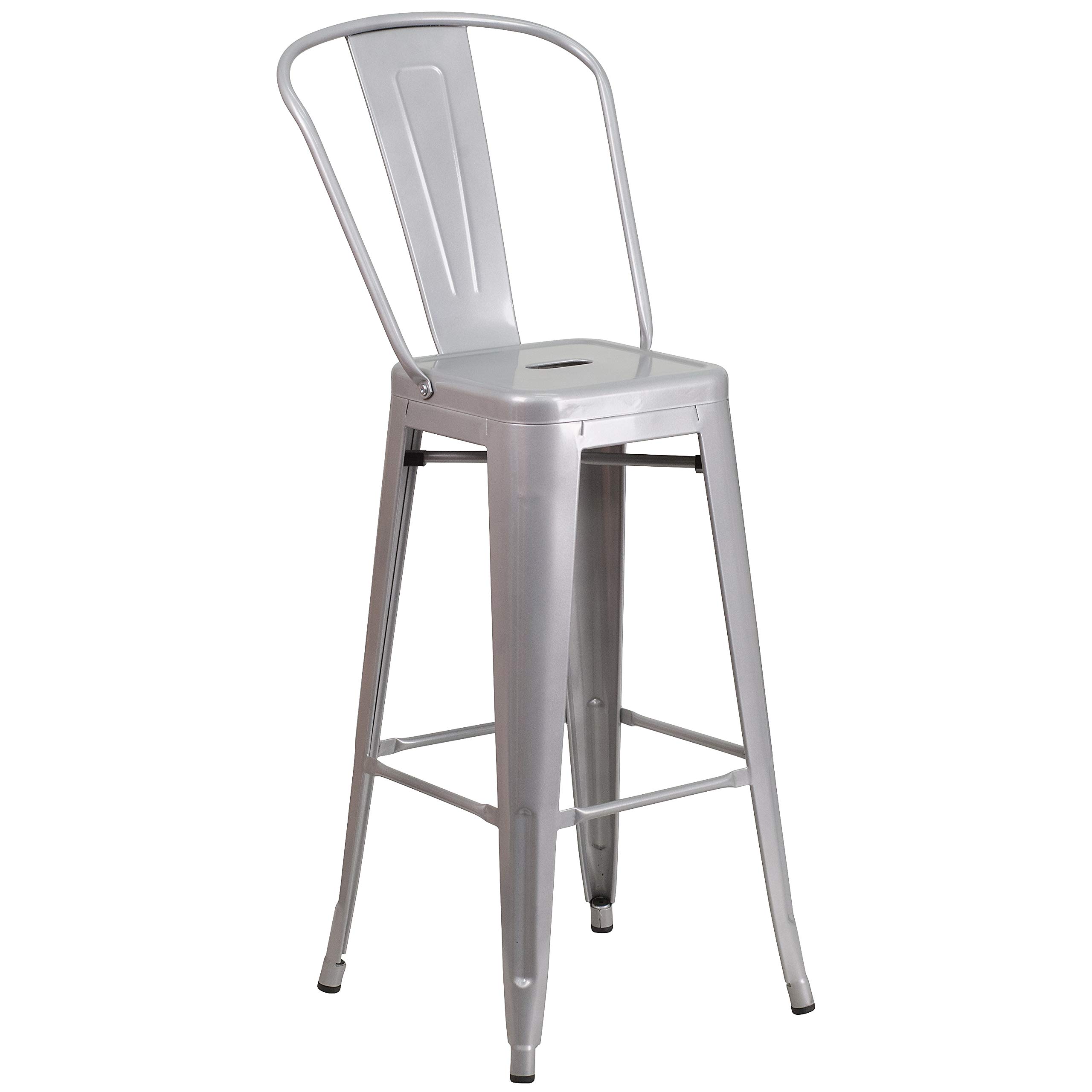 Flash Furniture Silver / Set of 1 / Contemporary Barstools
